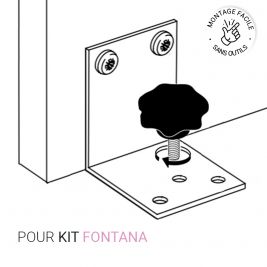 Quick and tool-free mounting for FONTANA conversion kit |