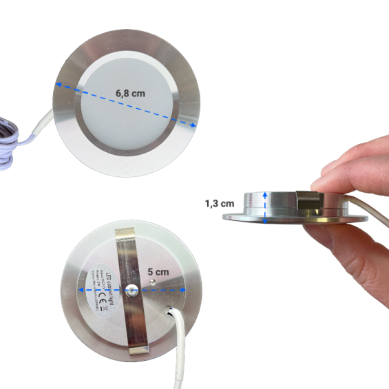 dimensions spot led 12v encastrable extra plat pour camping car