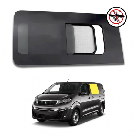 fenêtre coulissante avant gauche avec moustiquaire peugeot expert