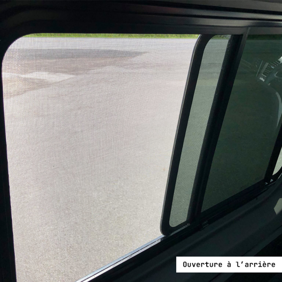 Sliding window with interior finish mosquito net Peugeot Expert