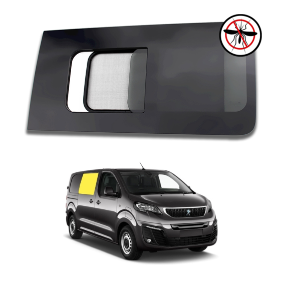 fenêtre coulissante avant droite avec moustiquaire peugeot expert