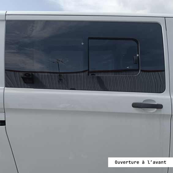 fenêtre latérale coulissante avant droite transit custom