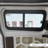 Acabado interior ventana lateral corredera delantera izquierda Transit Custom