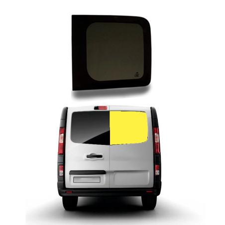 Fenêtre arrière droite portes battantes pour Opel Vivaro (de 2014 à 2019)