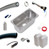 Complete water supply kit for camper van kitchen 320x170x150mm