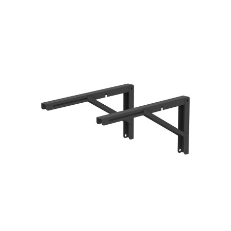 Hinged steel mounting brackets
