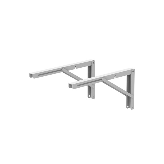 Hinged steel mounting brackets