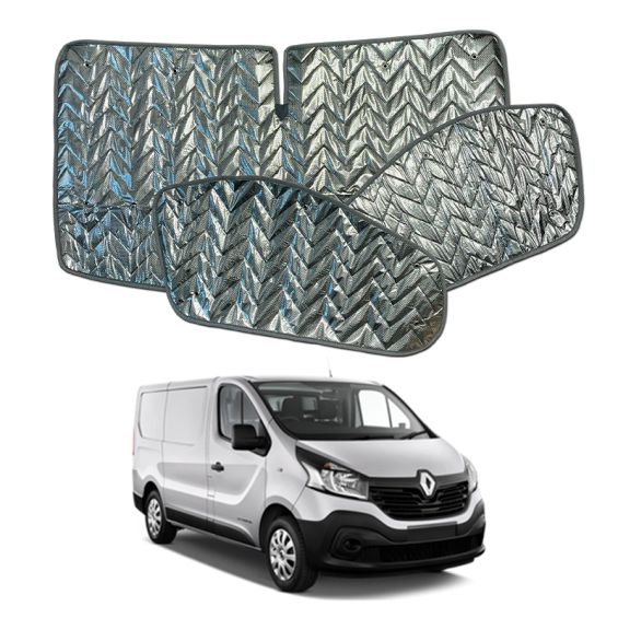 Kit rideaux isolants cabine 3 pièces - Renault Trafic 3 (Depuis 2014)