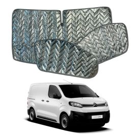 Kit rideaux isolants cabine 3 pièces - Peugeot Expert / Citroën Jumpy / Opel Vivaro / Toyota Proace (Depuis 2016)