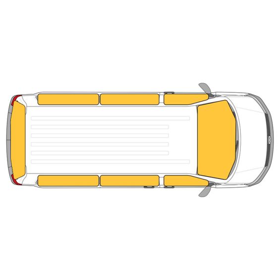 kit completo cortinas aislantes 8 piezas para Volkswagen Caravelle o Volkswagen Multivan de 2003 a 2021