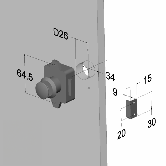 dimensions petite butée