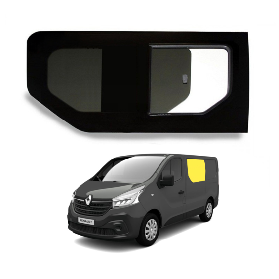 fenêtre coulissante avant gauche avec ouverture arrière renault trafic 3