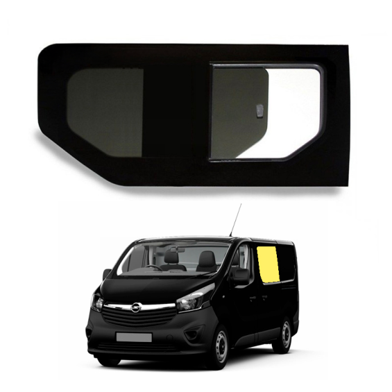 fenêtre coulissante avant gauche avec ouverture arrière pour opel vivaro 2