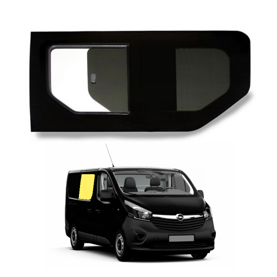 fenêtre coulissante avant droite avec ouverture arrière pour opel vivaro 2