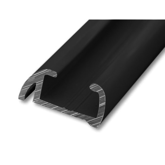 rail robuste pour montage simple rideau opaque fenêtre avant droite