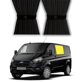 Blackout curtains left side panel Ford Transit Custom from 2013