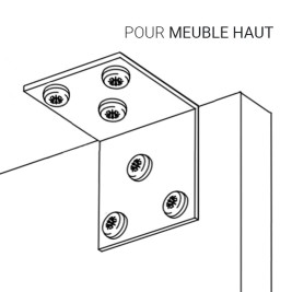 kit de fixation meuble haut de rangement heode