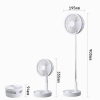 ventilateur à 3 vitesses avec batterie rechargeable pour camping car
