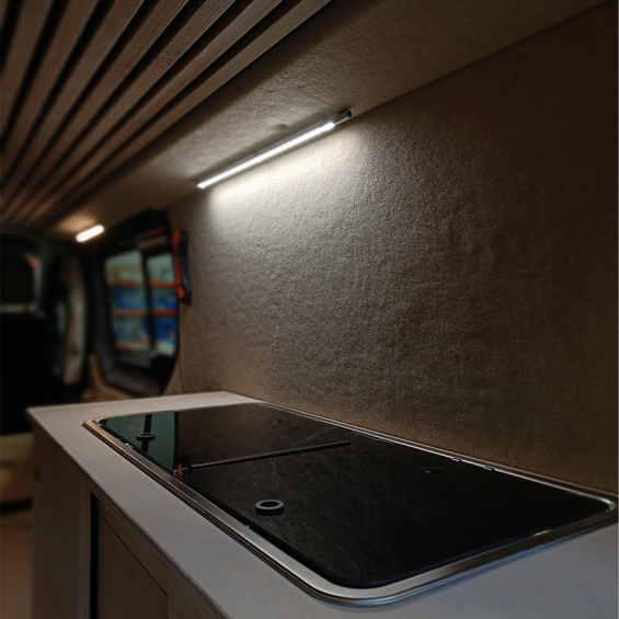 LED light bar for interior lighting converted van