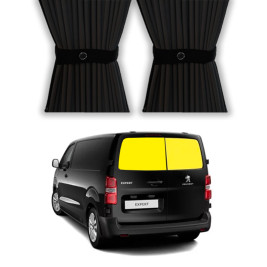 rideaux opaques fenêtres portes battantes arrières pour Peugeot Expert / Citroën Jumpy / Opel Vivaro et Toyota Proace