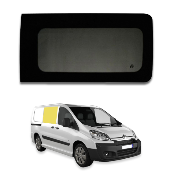 baie vitrée fixe avant droite citroën jumpy 2007 à 2015