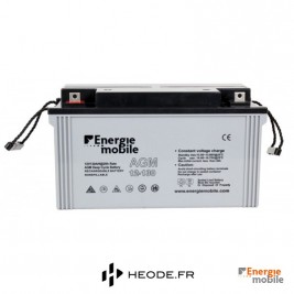 batterie étanche AGM 130 Ah énergie mobile