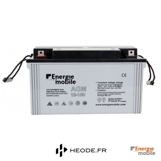 batterie étanche AGM 130 Ah énergie mobile