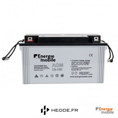 batterie étanche AGM 130 Ah énergie mobile