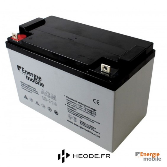 batterie étanche AGM 110 Ah énergie mobile