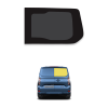 Right Rear Hinged Door Window for Ford Custom - Since 2024