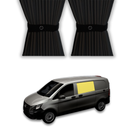 Blackout curtain for left front window of Mercedes Vito from 2014