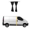 cortina opaca de separación cabina para Renault Trafic 2 (2001-2014)
