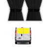Verdunkelungsvorhänge für hintere Flügeltüren Renault Trafic 2 (2001-2014)
