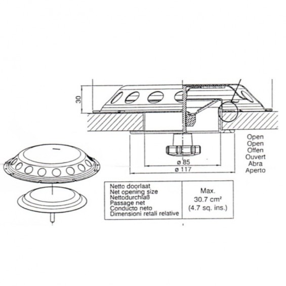 ventilateur de toit UFO montage facile