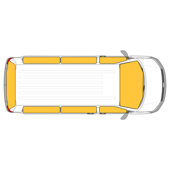 kit completo cortinas aislantes 8 piezas para Volkswagen Caravelle o Volkswagen Multivan a partir de 2022