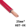 elektrisches Kabel H07 VK rot 25 mm²