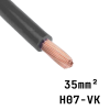 câble électrique H07 VK noir 35 mm²
