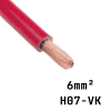 elektrisches Kabel H07 VK rot 6 mm²
