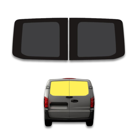 Double rear window for...