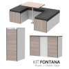 Kit d'Aménagement Complet FONTANA - Acabado Laminado | Universal y Desmontable