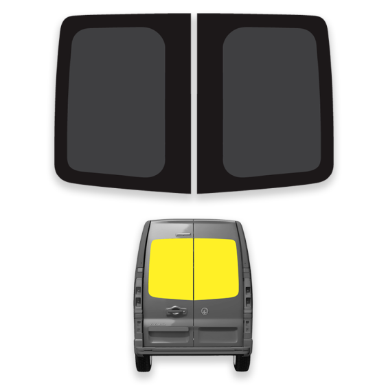 Double rear window hinged...