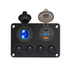 Electrical control panel with choice of number of switches
