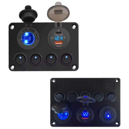 Elektrische Schalttafel mit wählbarer Anzahl von Schaltern