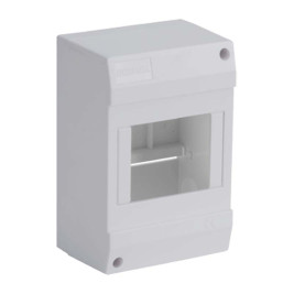 Electrical box to equip with 1 row for maximum 4 modules