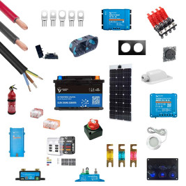 Basic + solar electrical kit with Victron Energy devices for converted van offered by Heode.fr