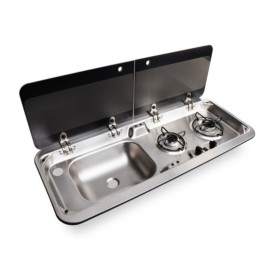 Sink unit with 2 gas...