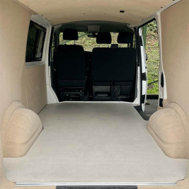 Bodenbelag in geflochtener Optik beige für Holzboden Peugeot Expert; Citroën Jumpy; Opel Vivaro oder Toyota Proace