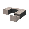 Module Bed Bench 120 cm + Table - Laminate finish | Universal and Removable