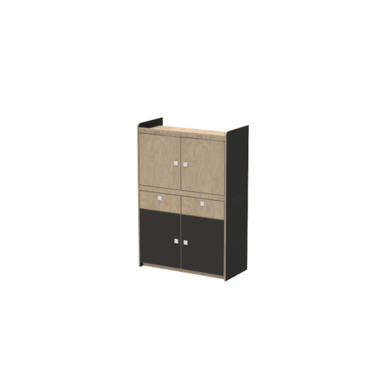 DUO 8 - Storage unit with 4...