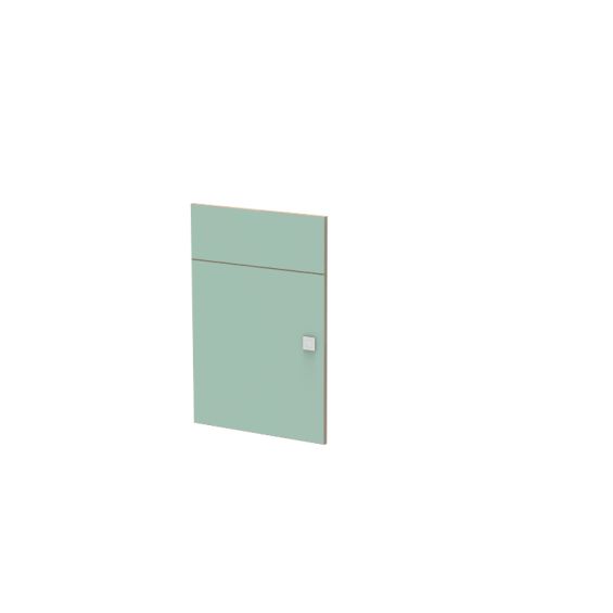 P12 Fachada de porte coulissante droite 3/4 LONGBOARD